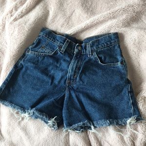 VINTAGE LEVI 565 Wide Leg High Waist Shorts